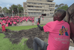 Trois kilomètres pour la lutte contre le cancer du sein : une marche rose au cœur de Pointe-à-Pitre