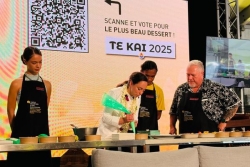 Bataille culinaire entre Miss Tahiti et le président du Pays pour le titre de meilleur pâtissier