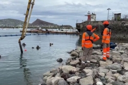 Le futur quai Issoufali prend forme en Petite-Terre Le futur quai Issoufali prend forme en Petite-Terre