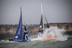 Transat Café L'Or : Douguet et Tréhin premiers à La Corogne en Class40