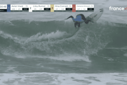 Championnat de France de surf : Aelan Vaast perd son titre sur une ultime vague face à Hina Conradi à Seignosse