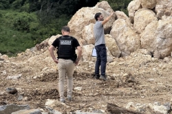 Carrières illicites de tuf, en Grande-Terre : inspection coordonnée des services de l’Etat et du parquet de Pointe-à-Pitre