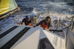 Transat Café l'Or : le binôme Keni Piperol/Mickaël Mergui, 11ème de l’étape 2 en Class40