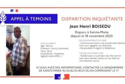 Disparition inquiétante d'un sexagénaire à Sainte-Marie