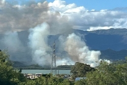 Nouveau feu de brousse au pic aux Morts, à Dumbéa