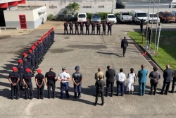 Hommage au caporal-chef Samuel Sophie, sapeur-pompier décédé tragiquement d'un accident de la route