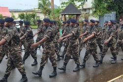 "Le RSMA c’est un tremplin vers la réussite par le travail", les volontaires présentés au drapeau à Combani