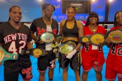 Boxe : La Guadeloupéenne Fanny Galle s’offre un deuxième titre de championne de France professionnelle, à domicile !