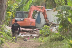 Destruction du squat "Mexico" sur la commune de Macouria