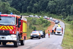 Important accident de la circulation sur la RN2 à Régina : six victimes prises en charge
