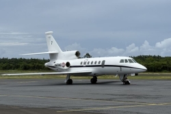 Premier séjour du Falcon 50 triton de la marine nationale à Wallis