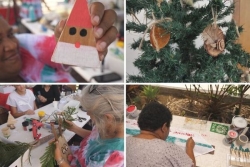 KONÉ. Des décorations de Noël faites à la main à la maison des femmes