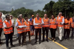RN1 : le nouveau pont de Grand Laussat inauguré à Mana