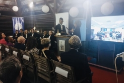 Me Christophe Pigneira, nouveau bâtonnier du barreau de Guyane, a reçu son bâton des mains de sa prédécesseure, Me Christine Charlot.