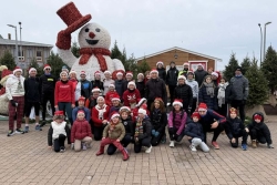 Dernière sortie en bonnet de Noël pour les adhérents de la foulée des îles