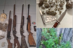 Plusieurs saisies de stupéfiants et d'armes lors d'opérations de gendarmerie à Saint-François