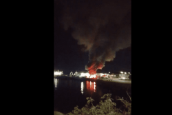 Nouville : un incendie sur l'ancien site de la Société de transports des îles