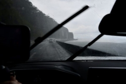 La route du littoral va être basculée suite à un éboulement 
