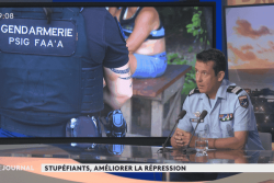 Invité du JT de la 1ère, le colonel Stéphane Brunet, commandant le groupement de gendarmerie en Polynésie