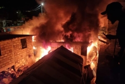 Un incendie ravage neuf cases en tôle à Cavani sans faire de victime