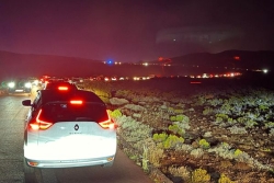 Piton de la Fournaise : beaucoup de monde au volcan pour admirer l'éruption depuis le Pas de Bellecombe