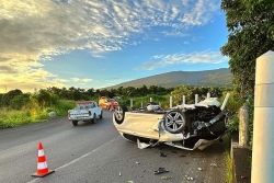 RN2/Sainte-Rose/Saint-Benoît : accident à 4h30 au niveau des Orangers