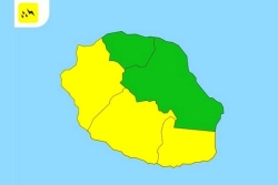 La Réunion : vigilance jaune, fortes pluies et orages, de 11h à 19h, sur le Sud-Est, le Sud et l'Ouest