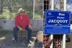 Le maître danmyé Victor Jacquot a inauguré une rue à son nom à Fort-de-France