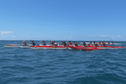 Collégiens et lycéens en compétition à Mataiea pour le championnat scolaire de va'a V6 de vitesse