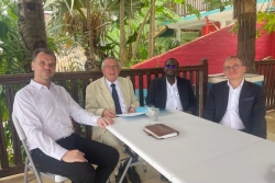Jean-Raphaël Notton, grand maître de la Grande Loge de France en déplacement à Mayotte