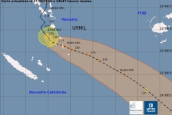 La dépression tropicale Urmil se renforce au large, une partie de la Nouvelle-Calédonie reste en vigilance jaune