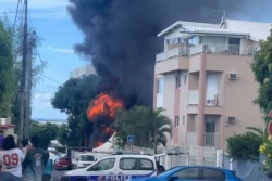 Un incendie en cours dans un garage de Saint-Denis