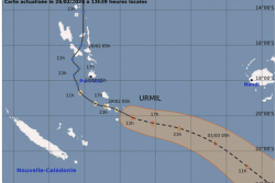 La dépression Urmil s'éloigne, vigilance jaune maintenue sur le quart Nord-Est de la Grande Terre