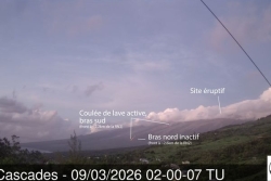 Eruption du Piton de la Fournaise : la lave toujours visible depuis la RN2, la coulée active à 2,2km de la route