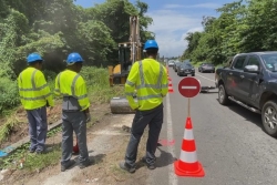 Travaux sur la "voie verte" RN11 bis à Jarry : la circulation réduite à une voie jusqu’au 18 mars suscite la colère des usagers
