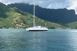 [MAJ] Catamaran échoué à Moorea : quatre personnes évacuées, aucune pollution constatée à ce stade