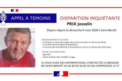 Un homme souffrant d'Alzheimer recherché à Saint-Benoît 