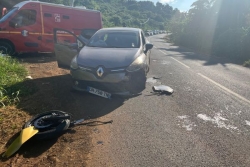 Accident de la route près de Sakouli entre un scooter et une voiture
