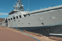 Escale du patrouilleur de la Marine Nationale le Jean Tranape à Saint-Pierre et Miquelon