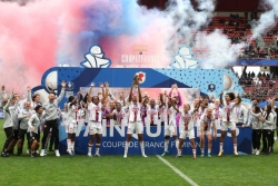 La Martiniquaise Wendie Renard remporte pour la onzième fois la Coupe de France de football avec l'Olympique Lyonnais