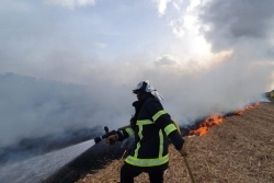 Un important incendie d'un champ de cannes mobilise les secours à Port-Louis