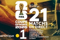 23e édition de la Coupe du monde FIFA™ 2026, 21 matchs seront diffusés sur Martinique La 1ère dont la grande Finale
