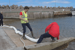 Pollution marine à Miquelon : un exercice grandeur nature pour se préparer au pire