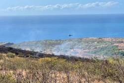 Incendie en cours au Cap la Houssaye : un hélicoptère bombardier déployé