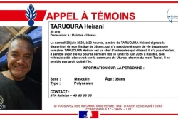 Disparition à Raiatea : la gendarmerie lance un appel à témoins pour retrouver Heirani Taruoura, disparu depuis 