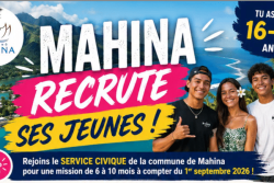 La commune de Mahina recrute ses jeunes pour des missions rémunérées entre 6 mois et 10 mois