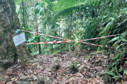 Fermeture temporaire du sentier de la 3e Chute du Carbet jusqu'au 3 juillet