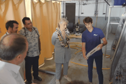 La ministre de la Mer et de la Pêche rencontre les professionnels de la presqu'île et annonce injecter 300 millions de francs dans la recherche scientifique sur les grands fonds marins