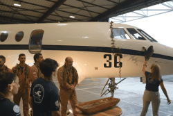 Taumataroa, c'est le nom de baptême du second Falcon 50M des forces armées en Polynésie