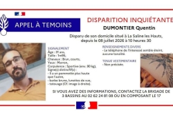 Disparition d’un homme à la Saline-les-Hauts, la gendarmerie lance un appel à témoins
